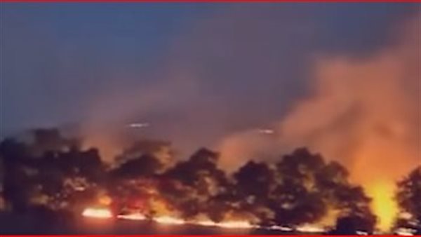 حريق في إصبع الجليل