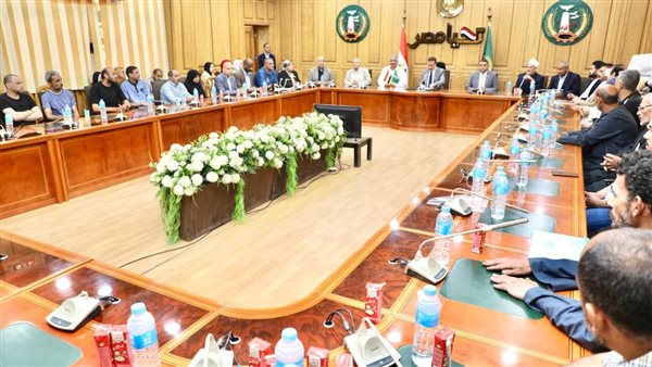 لقاء محافظ المنوفية