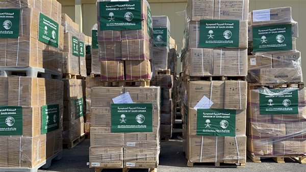 مساعدات إغاثية سعودية