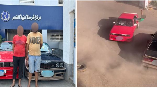 المتهمان والسيارتين