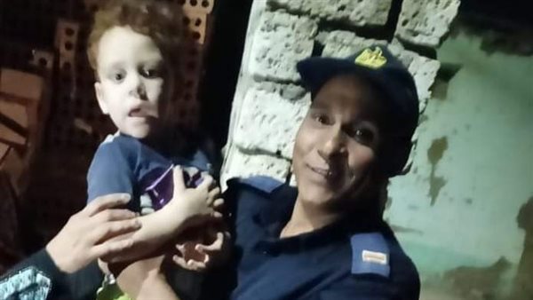 الطفل الذي تم إنقاذه