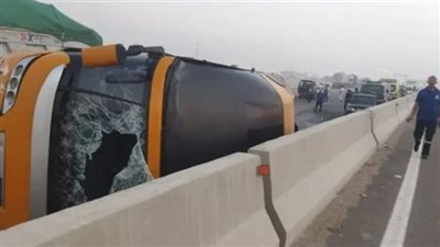 بعد مصرع وإصابة 62 شخصًا.. خروج 26 من مصابي حادث انقلاب أتوبيس بمطروح من المستشفى