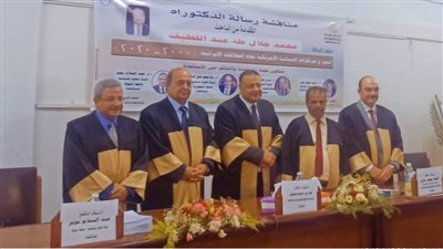 المستشار محمد جلال رئيس محكمة الاستئناف بشبرا الخيمة يحصل على درجة الدكتوراه مع مرتبة الشرف| صور