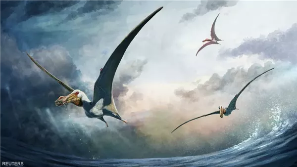 رسم للزاحف المجنح