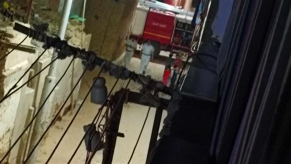 جانب من الحريق