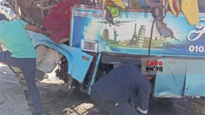 إصابة 19 شخصًا في حادث انقلاب ميني باص أعلى كوبري سمير غانم | بث مباشر