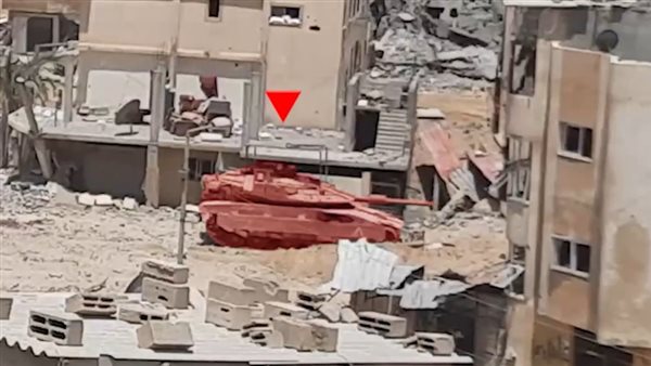 استهداف دبابة إسرائيلية