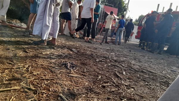 حريق يلتهم عصارة