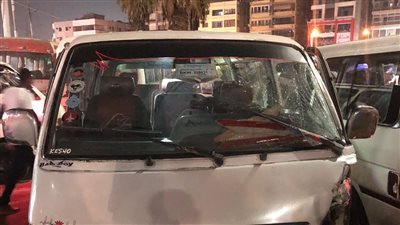 إصابة 16 شخصًا في حادث تصادم ميكروباص أعلى محور 26 يوليو