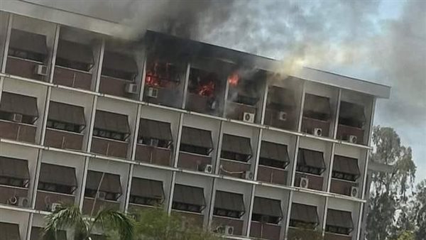 حريق بمبنى كلية الطب