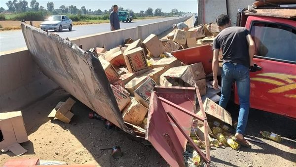 انقلاب سيارة نقل