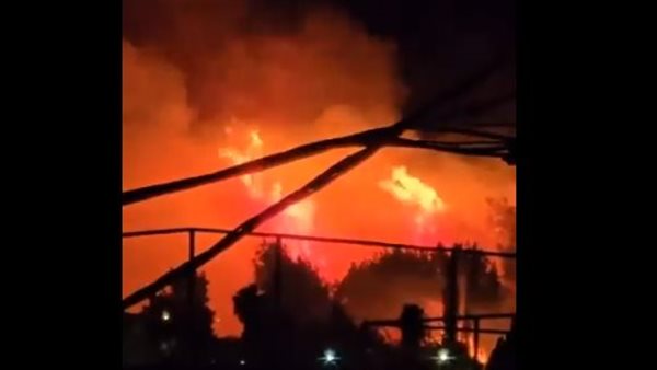 حريق قاعدة إسرائيلية