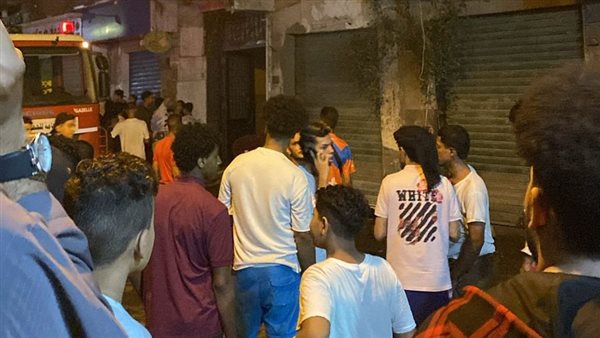 حريق ارض اللواء