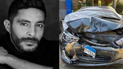 سيارته تهشمت.. نجاة الفنان مصطفى منصور من حادث سير مروع