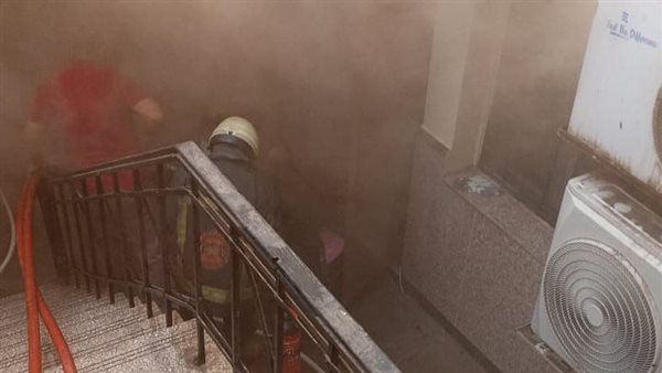 حريق كلية الطب بجامعة