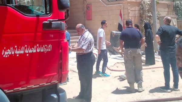 حريق حدائق الأهرام