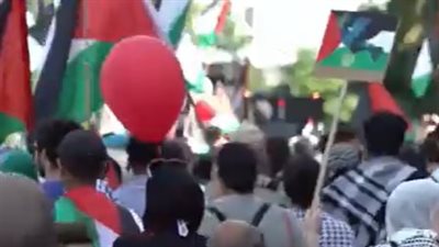 مظاهرة في العاصمة الألمانية برلين تطالب بوقف الحرب الإسرائيلية على غزة