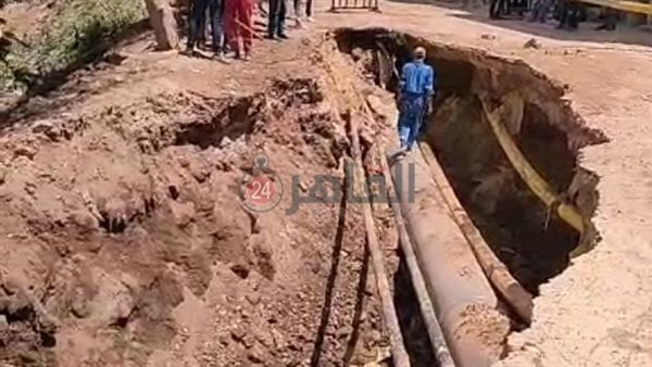 هبوط أرضي بجسر النيل