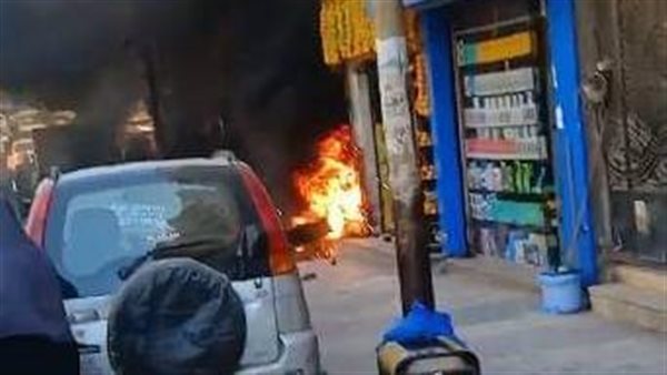 حريق في مولد كهرباء