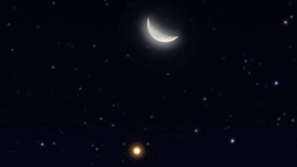 المريخ والقمر 