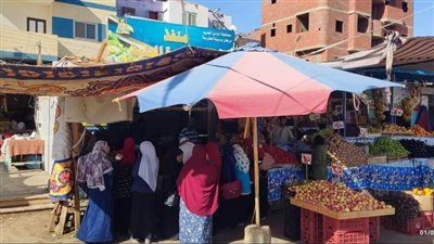 فتح منافذ لبيع السلع والخضروات بأسعار مخفضة بالوادي الجديد| صور