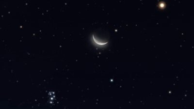 البحوث الفلكية: اقتران القمر مع النجم العملاق غدًا.. ويمكن رؤيته بالعين المجردة 