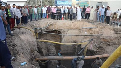 محافظ المنيا: توصيل المياه تدريجيًا إلى سمالوط للاطمئنان على سلامة الخط