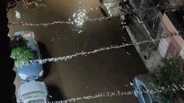 انفجار ماسورة مياه