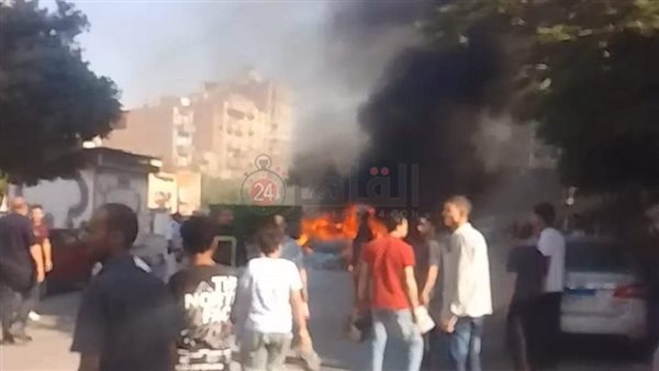 حريق سيارة ملاكي