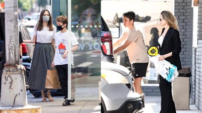 بعد قلق محبيها بسبب صحتها.. أنجلينا جولي تستمتع بنزهة نادرة مع ابنها نوكس