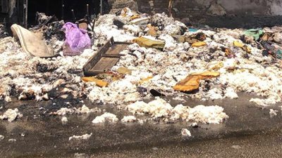 السيطرة على حريق بمخزن قطن أمام ستاد الإسماعيلي