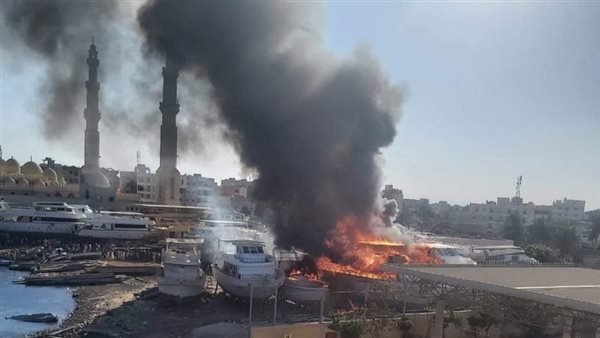 حريق أزق اللنشات