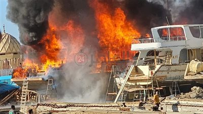 6 ملايين جنيه قيمة الخسائر المالية لملاك اللنشات فى حريق «أزق» الغردقة
