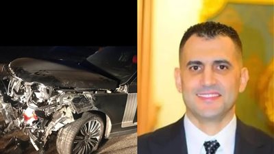 صدمته سيارة نقل.. رجل الأعمال هشام ربيع: سائقي الخاص هو من تعرض لحادث