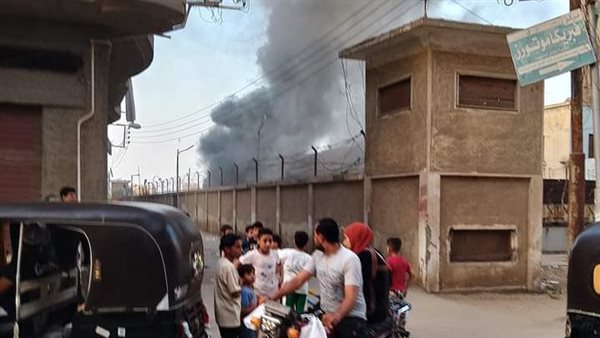 حريق محطة كهرباء