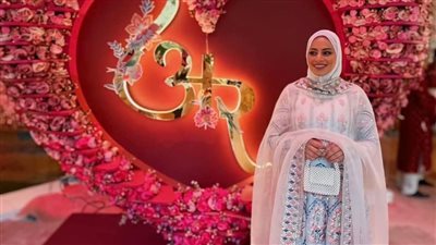 البلوجر رانيا يحيى تخطف الأنظار في حفل زفاف الملياردير الهندي أنانت أمباني  