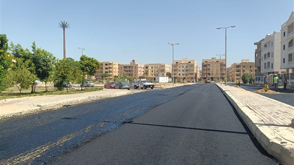 جانب من أعمال الطرق