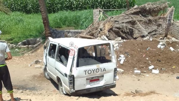 صورة بعد الحادث للسيارة