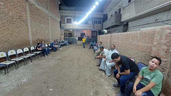 تجهيز مكان عزاء شذى