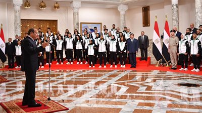 السيسي: إنجازات لاعبينا في قطاع الرياضة تؤكد أننا نسير في الطريق السليم
