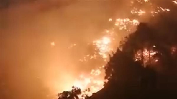 جانب من الحريق