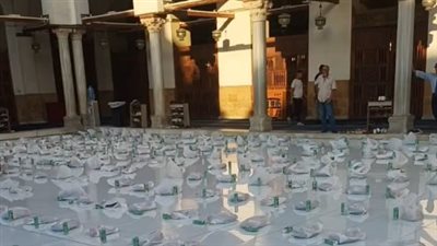 لليوم الثالث.. تجهيزات وجبات إفطار الصائمين احتفالا بذكرى عاشوراء في الجامع الأزهر| بث مباشر 