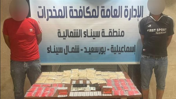 المتهمين والمضبوطات