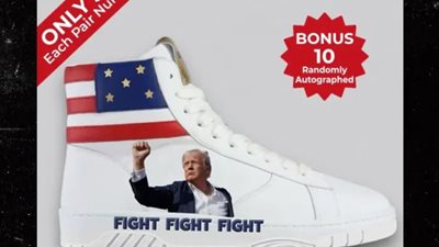 دونالد ترامب يطلق حذاءً رياضيا مستوحى من حادث اغتياله