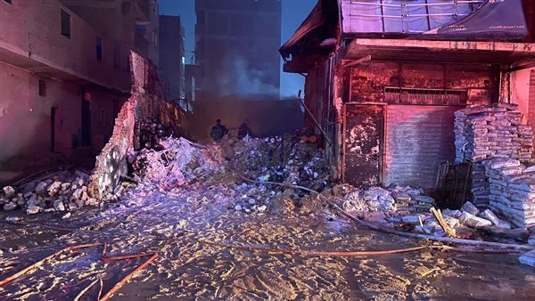 حريق مخزن دهانات