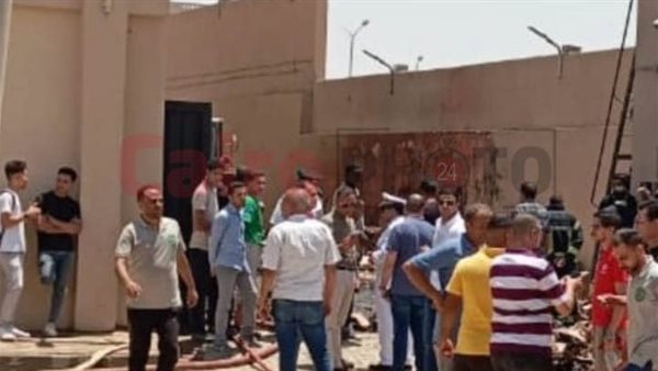 حريق في مبنى النيابة