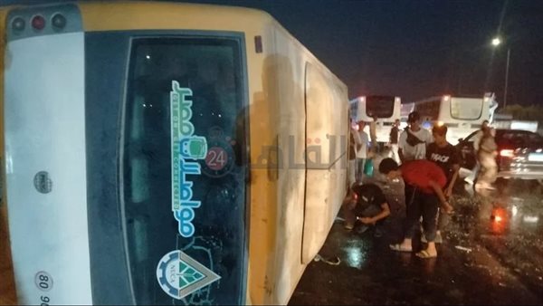 حادث تصادم ميني باص