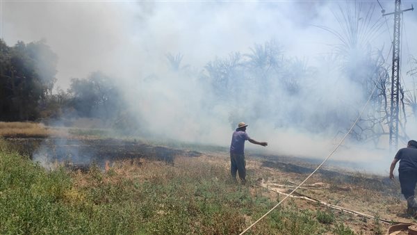 جانب من الحريق