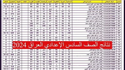 متوفر.. لينك نتيجة الصف السادس الإعدادي العراق 2024 موقع وزارة التربية والتعليم