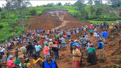 الأمم المتحدة: حصيلة انزلاق التربة في إثيوبيا قد تصل إلى 500 قتيل